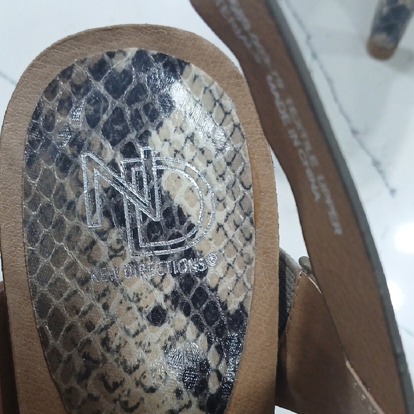 New Directions Snakeskin Heels Sz6.5 New Without Tag Or Box - Picture 8 of 10